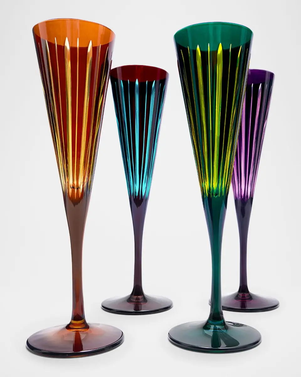L'Objet Prism 6 oz. Champagne Flutes, Set of 4 | Thumbnail 2