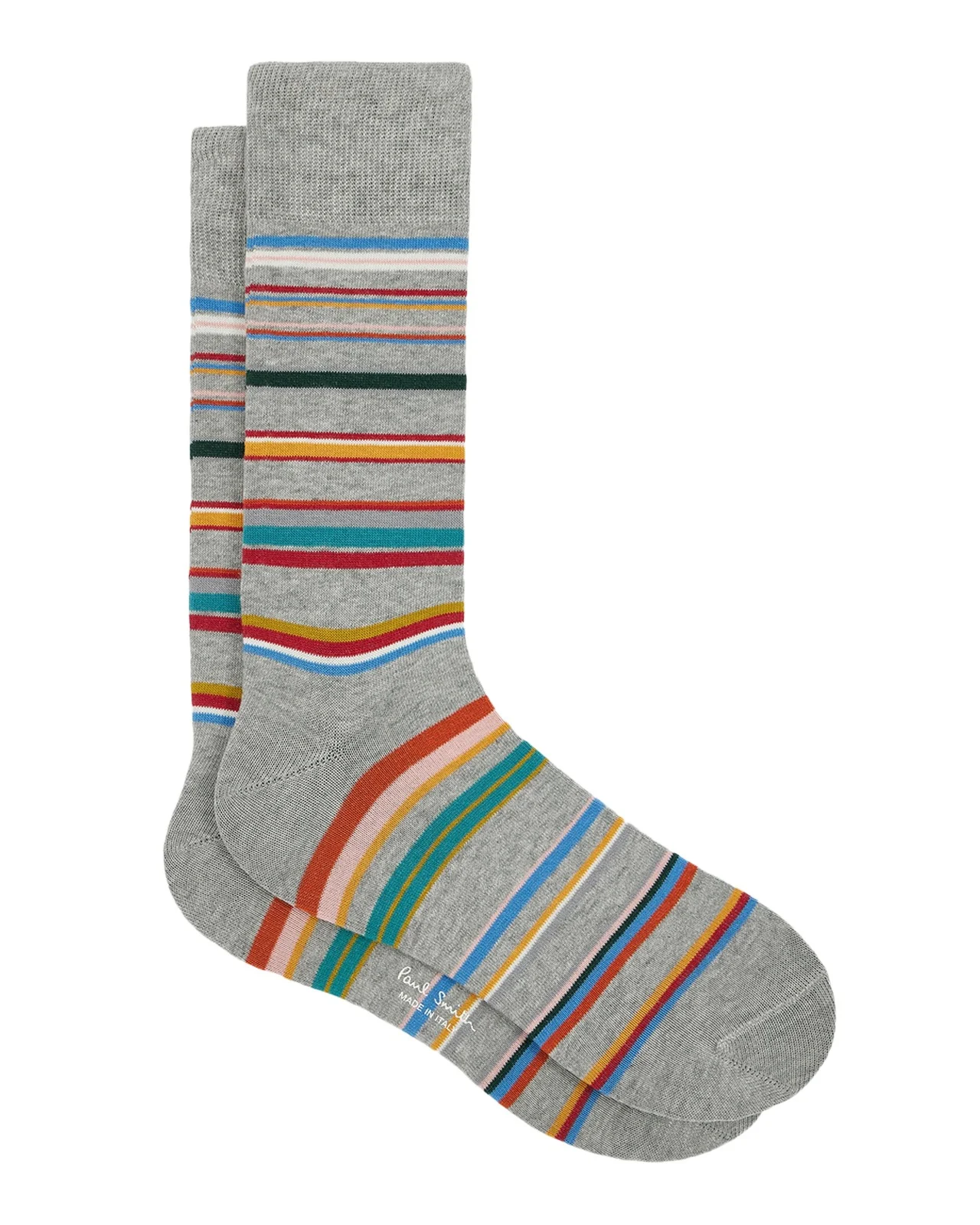 Paul Smith Men's Martin Signature Stripe Cotton Crew Socks