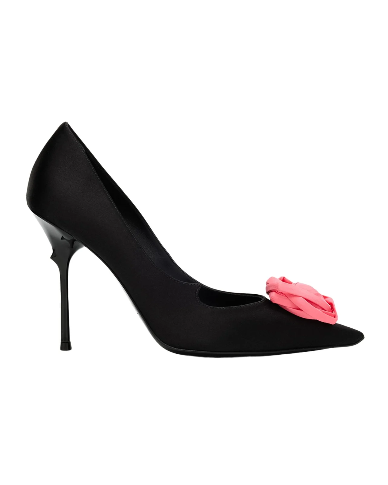 Epine Rose Satin Pumps