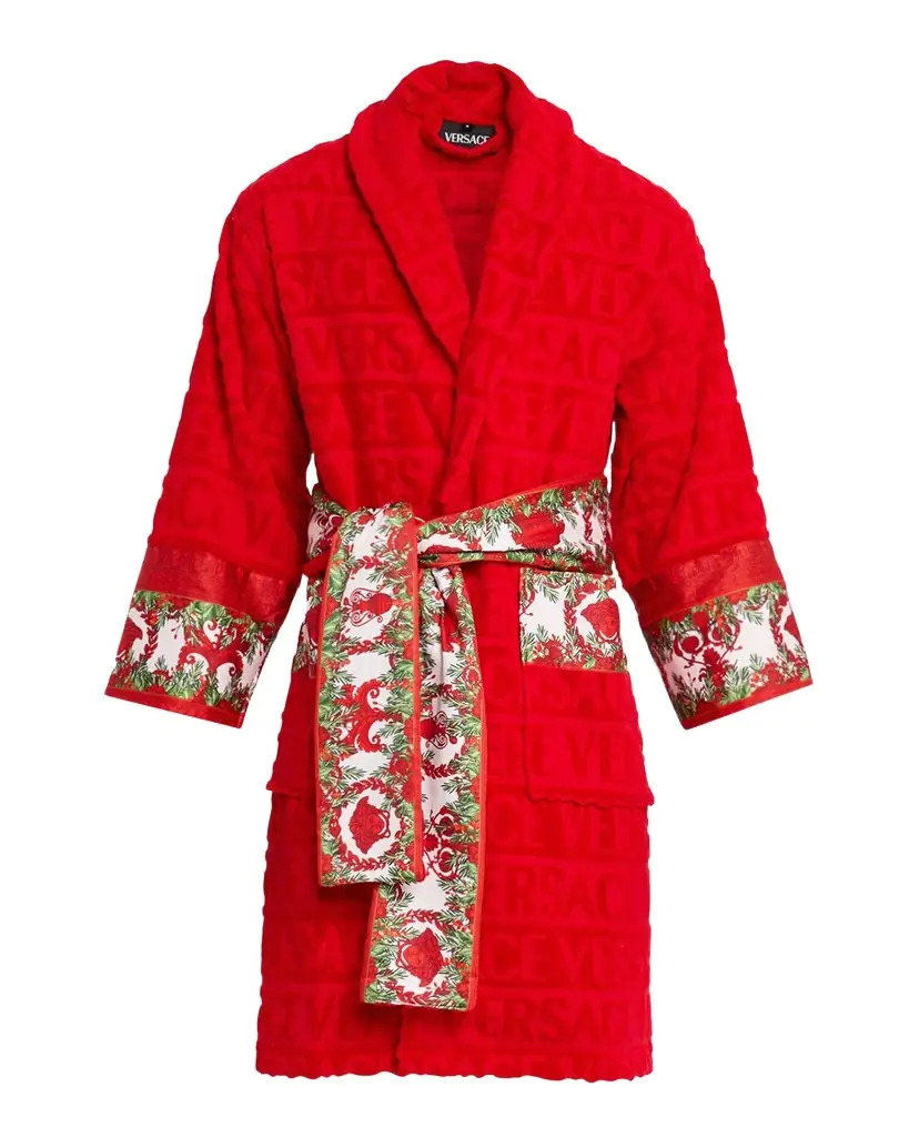 Men's I Heart Baroque Holiday Bathrobe Men's I Heart Baroque Holiday Bathrobe