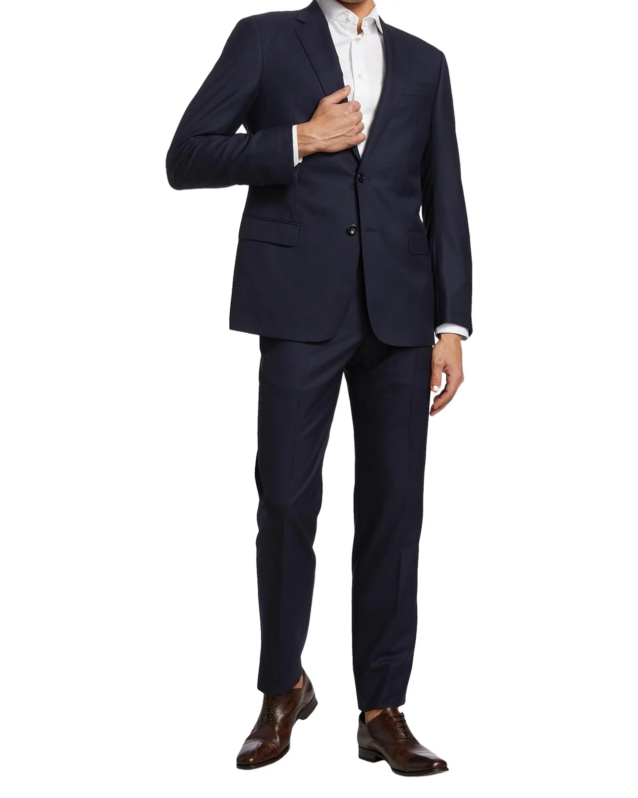 Men's Solid Wool Suit Men's Solid Wool Suit