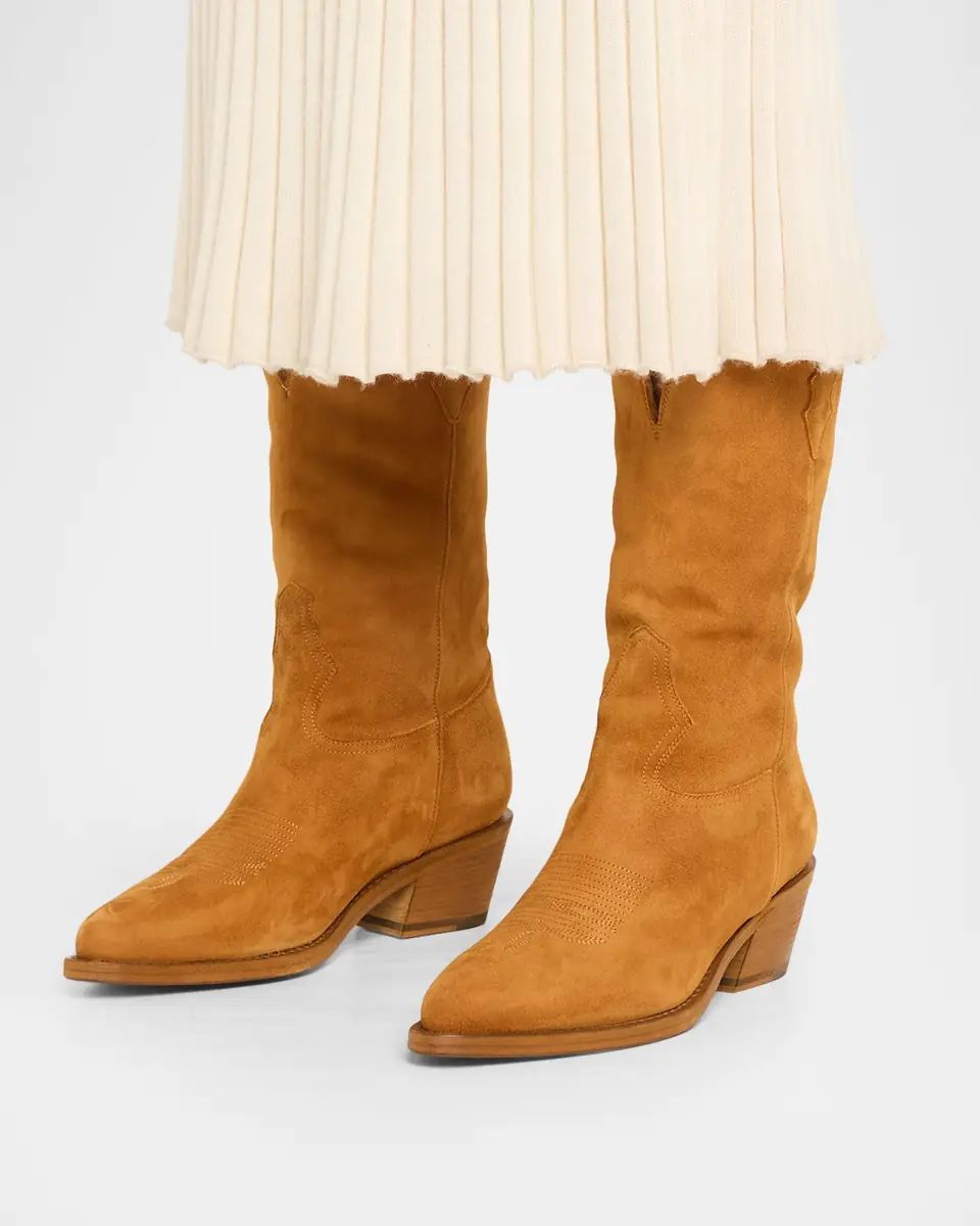 Partlow Forest Shearling-Lined Suede Cowboy Boots | Thumbnail 2 Partlow Forest Shearling-Lined Suede Cowboy Boots | Thumbnail 2