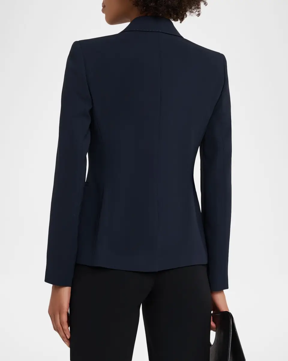 Lafayette 148 New York x The Morning Show Double-Breasted Pick Stitch Blazer | Thumbnail 2 Lafayette 148 New York x The Morning Show Double-Breasted Pick Stitch Blazer | Thumbnail 2
