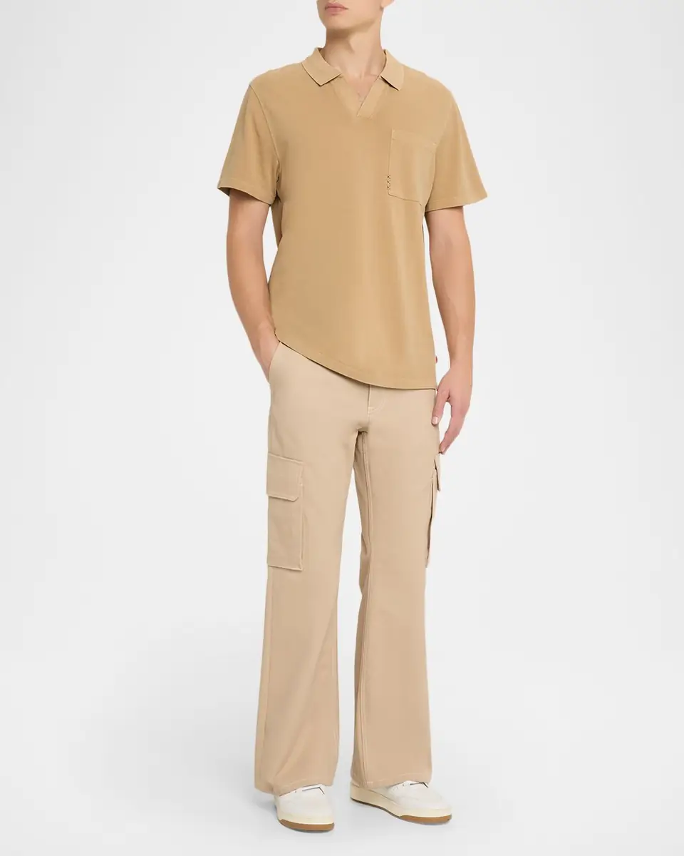Scotch & Soda Men's Garment-Dyed Pique Relaxed-Fit Pocket Polo Shirt | Thumbnail 2