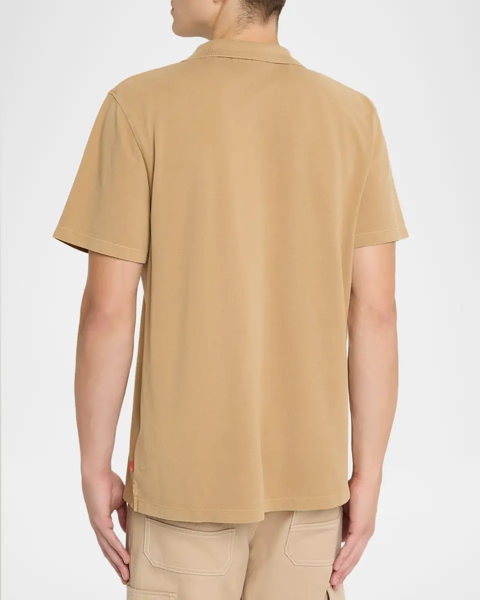 Scotch & Soda Men's Garment-Dyed Pique Relaxed-Fit Pocket Polo Shirt | Thumbnail 3