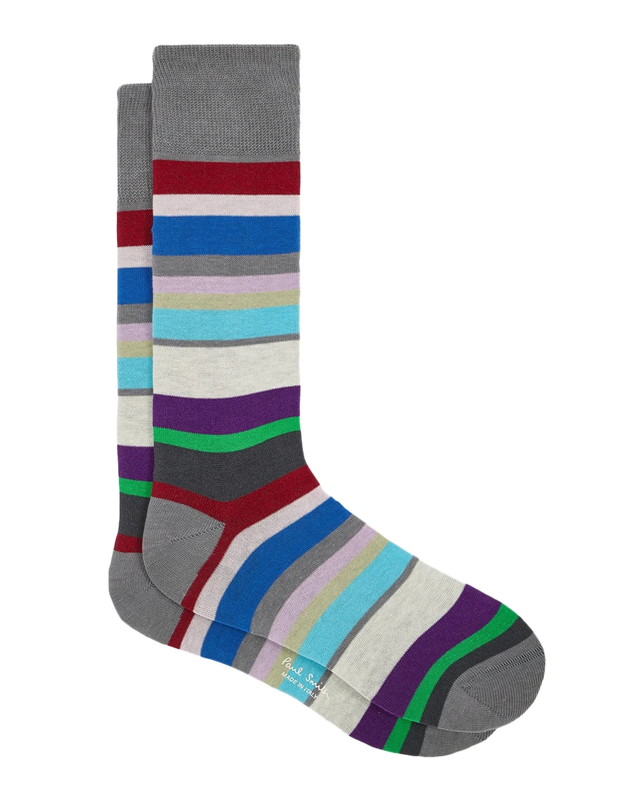 Paul Smith Men's Marek Color-Block Cotton Crew Socks