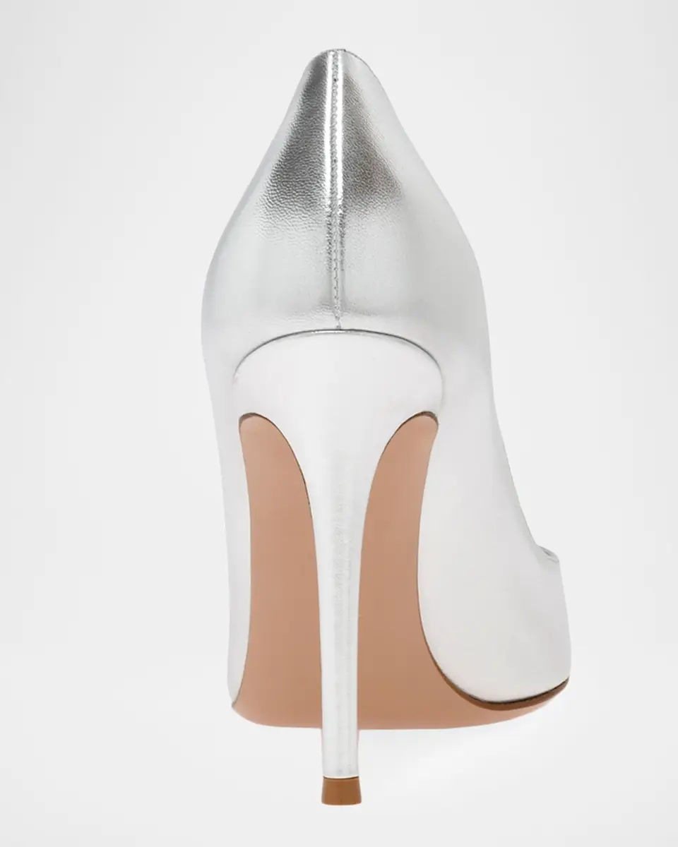 Gianvito Rossi 105mm Gianvito Metallic Leather Pumps | Thumbnail 4 Gianvito Rossi 105mm Gianvito Metallic Leather Pumps | Thumbnail 4