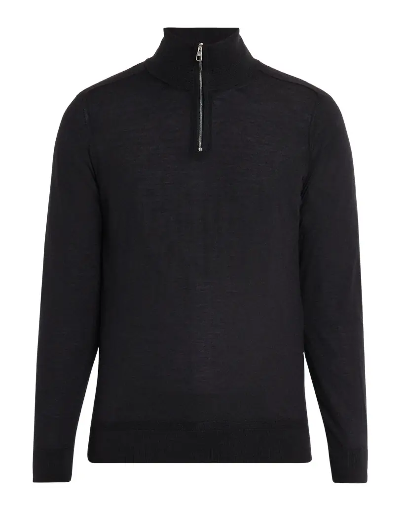 dunhill Men 's Superfine Cashmere Quarter-Zip Sweater | Image 1 dunhill Men 's Superfine Cashmere Quarter-Zip Sweater | Image 1