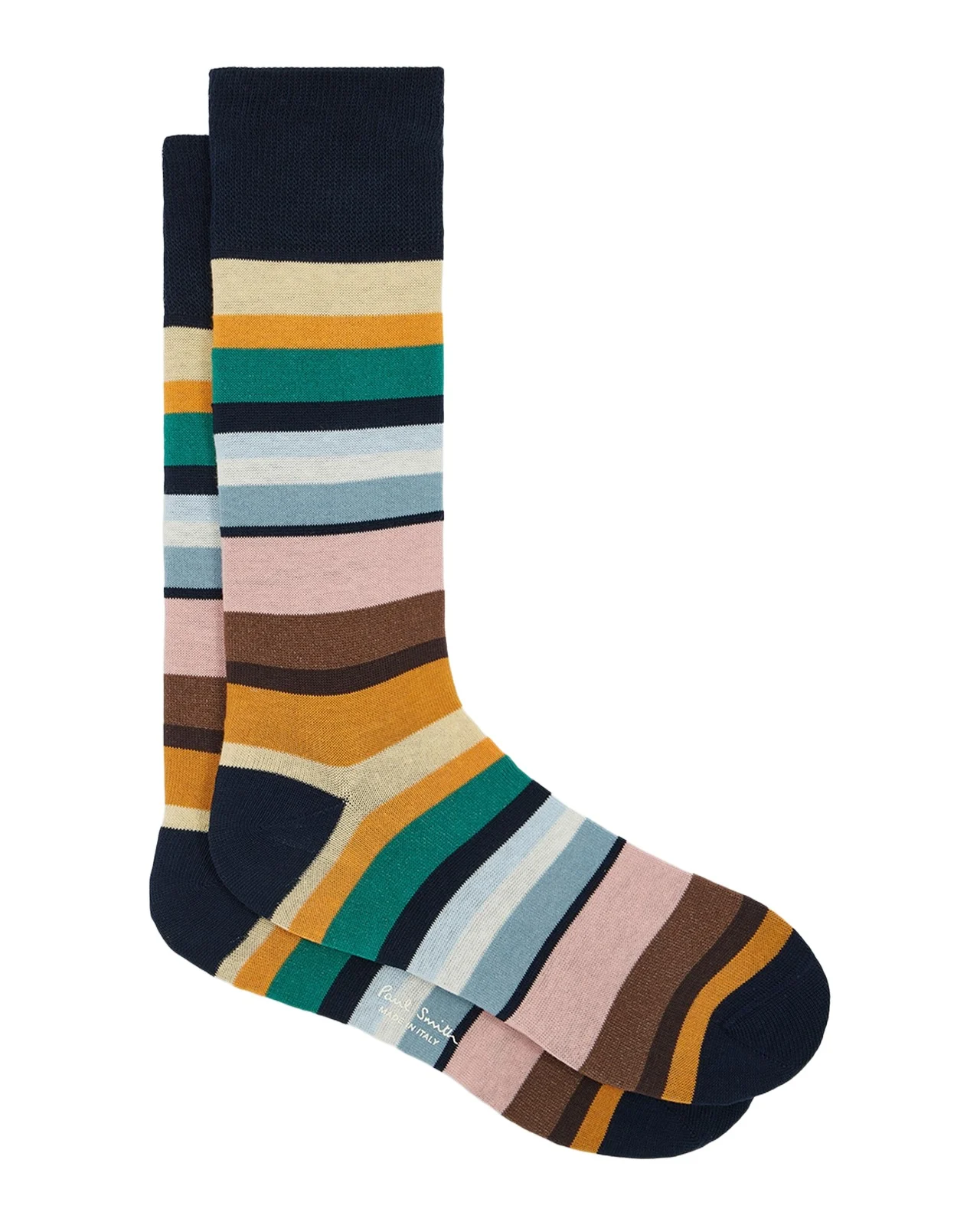 Paul Smith Men's Marek Color-Block Cotton Crew Socks