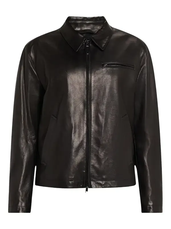 Men's Leather Moto Jacket