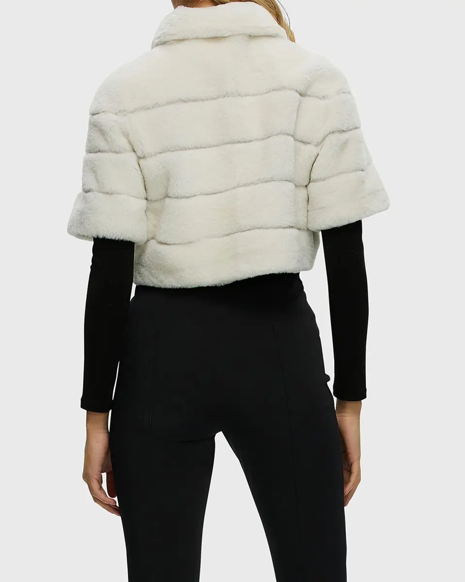 Gorski Reversible Shearling Lamb Bolero | Thumbnail 3 Gorski Reversible Shearling Lamb Bolero | Thumbnail 3