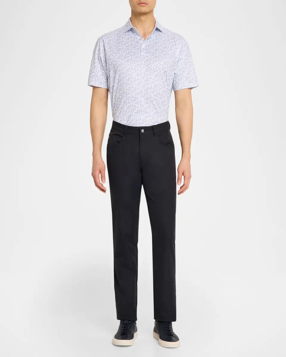 Peter Millar Men's Oyster Roast Summer Comfort Performance Jersey Polo | Thumbnail 2 Peter Millar Men's Oyster Roast Summer Comfort Performance Jersey Polo | Thumbnail 2