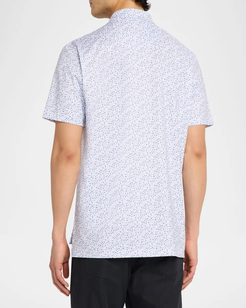 Peter Millar Men's Oyster Roast Summer Comfort Performance Jersey Polo | Thumbnail 3 Peter Millar Men's Oyster Roast Summer Comfort Performance Jersey Polo | Thumbnail 3