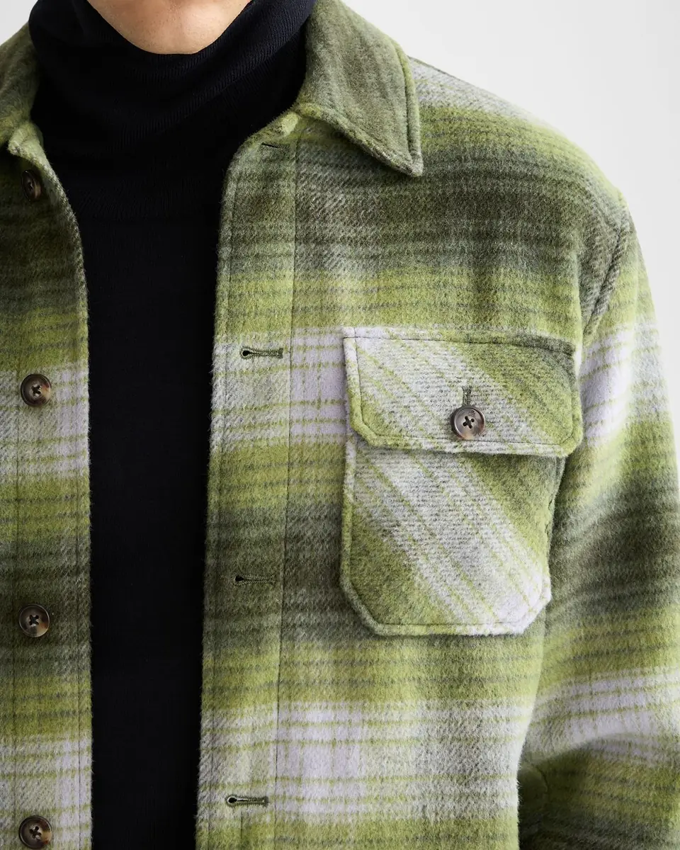 Scotch & Soda Men's Check Wool-Blend Overshirt | Thumbnail 5 Scotch & Soda Men's Check Wool-Blend Overshirt | Thumbnail 5