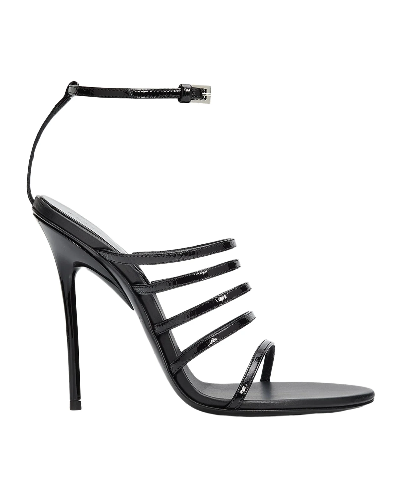 110mm Strappy Patent Leather Sandals