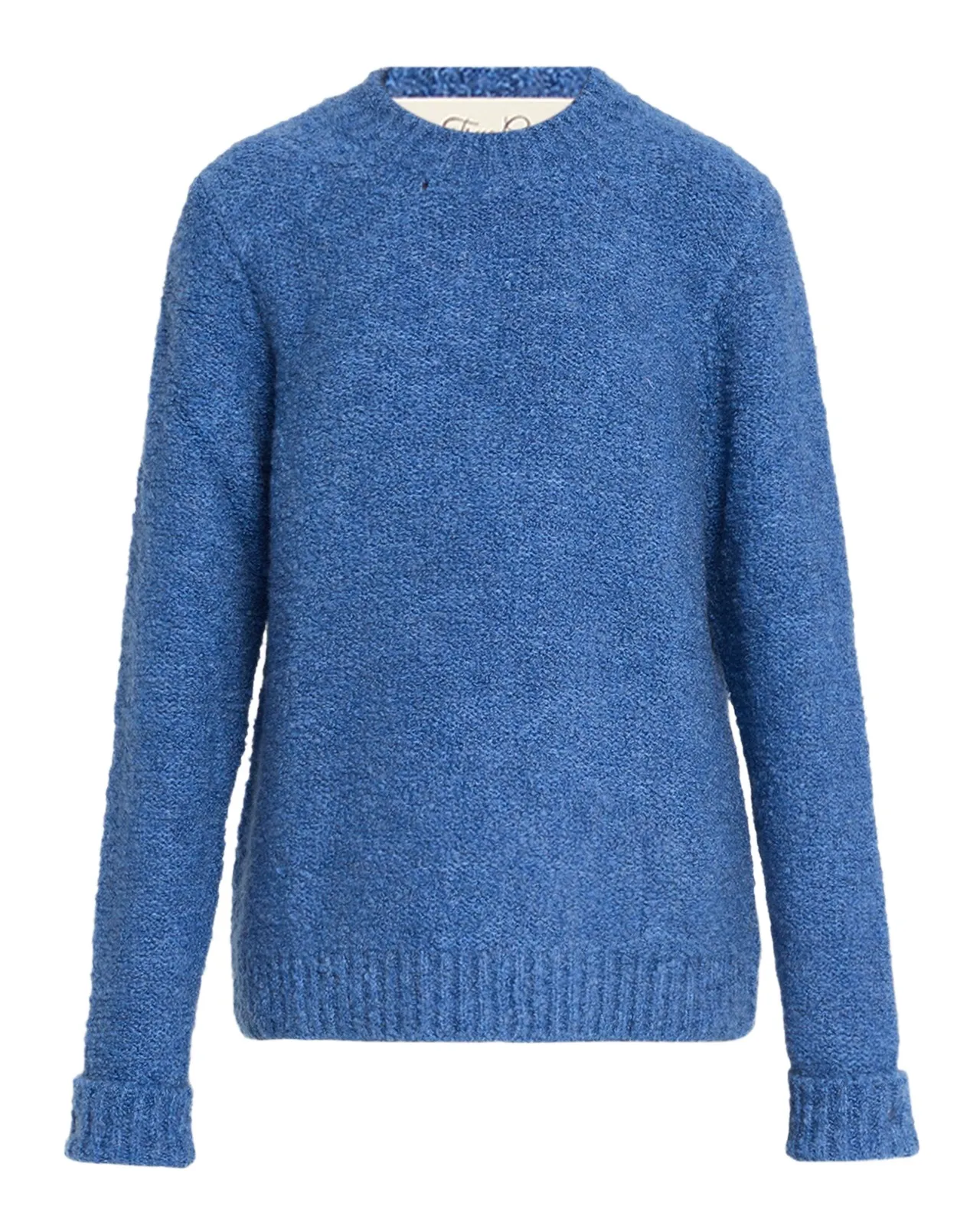Cashmere Boucle Knit Crewneck Sweater Cashmere Boucle Knit Crewneck Sweater