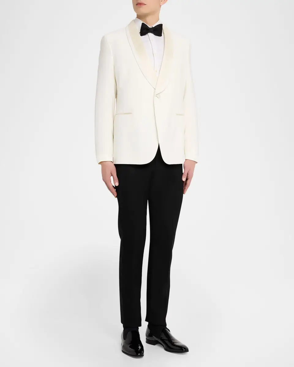 Brioni Men's Trevi Single-Breasted Wool Dinner Jacket | Thumbnail 2 Brioni Men's Trevi Single-Breasted Wool Dinner Jacket | Thumbnail 2