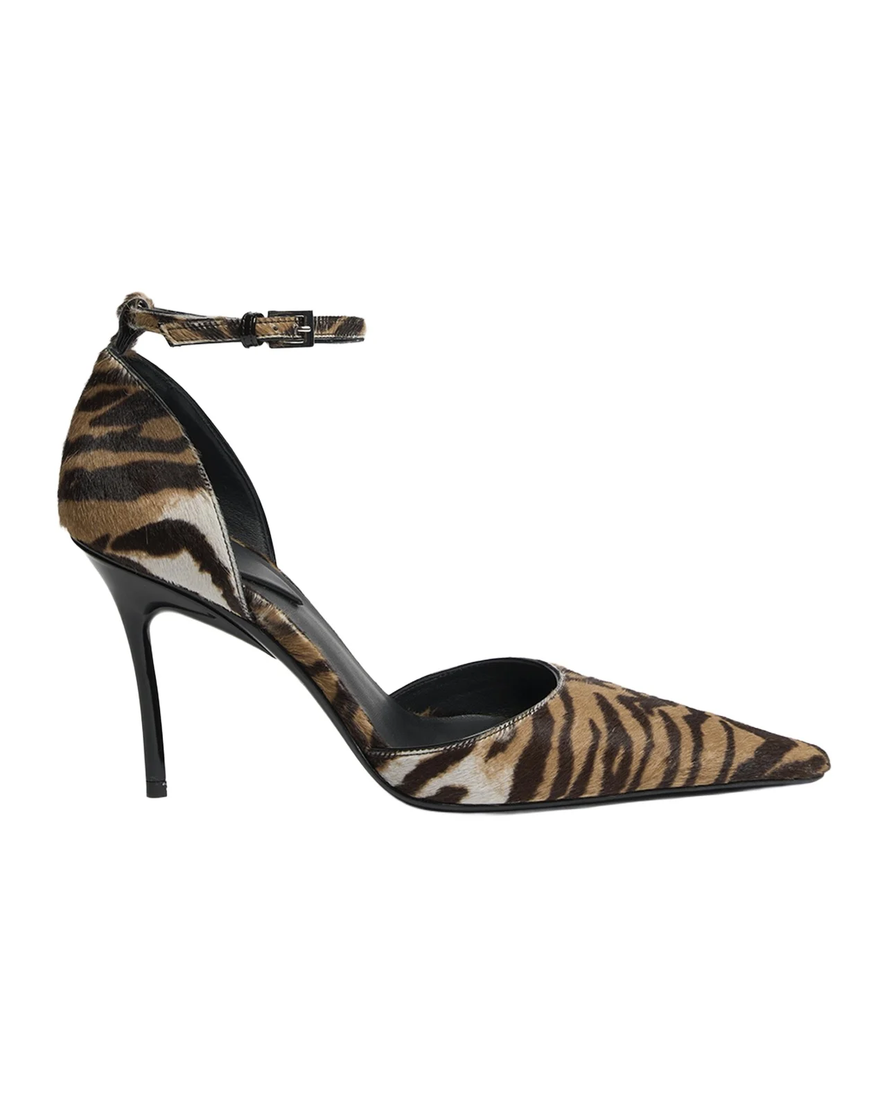 90mm d 'Orsay Tiger Calf Hair Ankle-Strap Pumps 90mm d 'Orsay Tiger Calf Hair Ankle-Strap Pumps