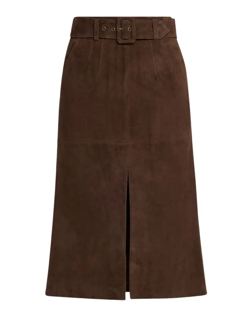 Alexie Suede Midi Skirt Alexie Suede Midi Skirt