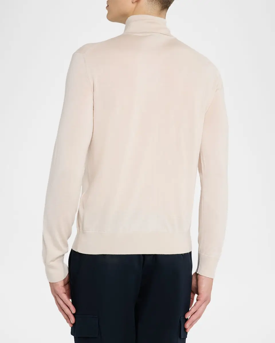 Brioni Men's Cashmere and Silk Slim Turtleneck Sweater | Thumbnail 3 Brioni Men's Cashmere and Silk Slim Turtleneck Sweater | Thumbnail 3