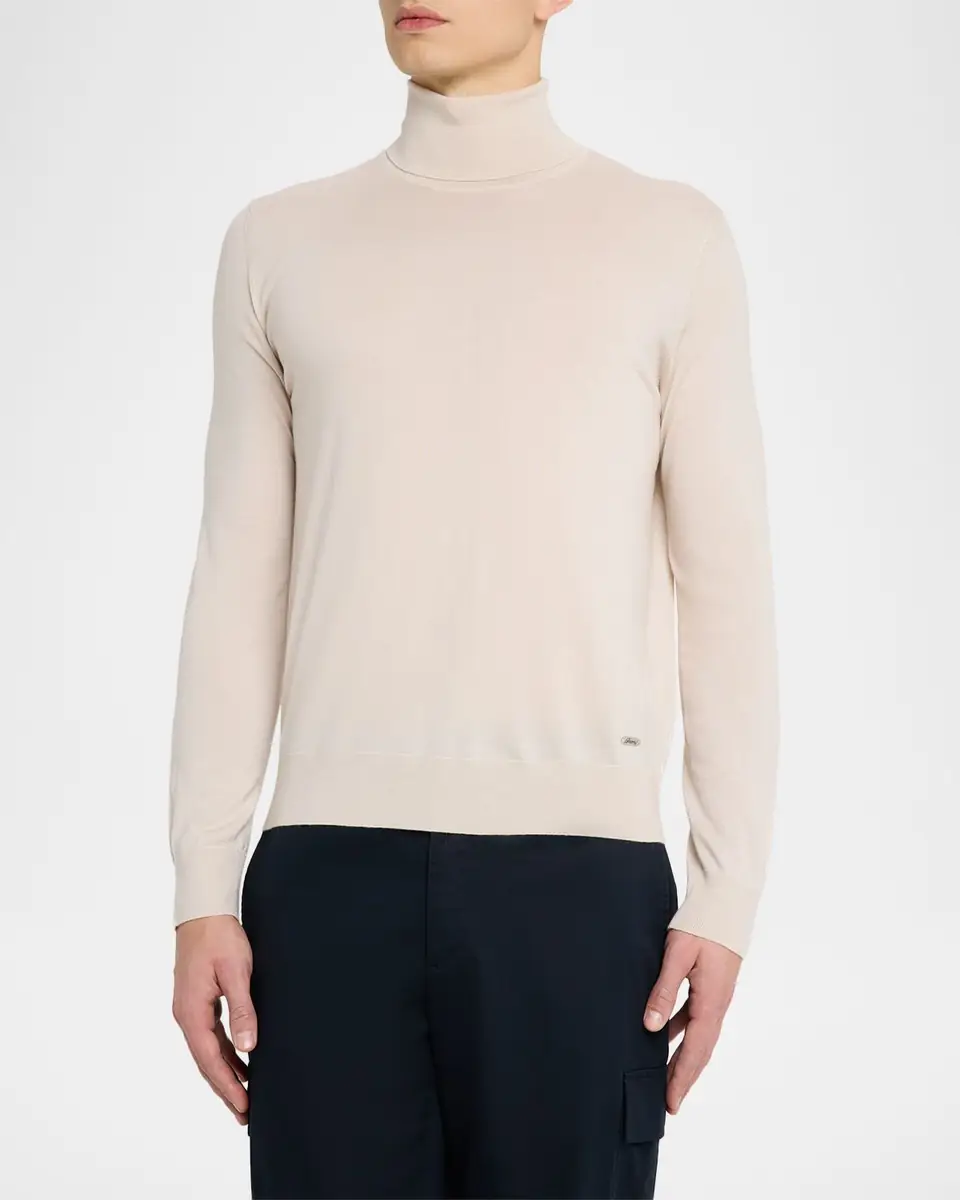 Brioni Men's Cashmere and Silk Slim Turtleneck Sweater | Thumbnail 4 Brioni Men's Cashmere and Silk Slim Turtleneck Sweater | Thumbnail 4