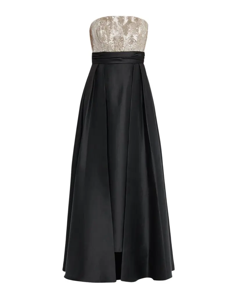 Shoshanna Tilly Sequined Strapless Gown | Image 1 Shoshanna Tilly Sequined Strapless Gown | Image 1
