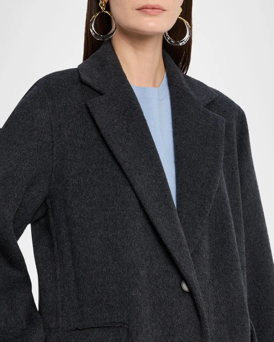 Vince Cashmere-Wool Single-Breasted Coat | Thumbnail 5