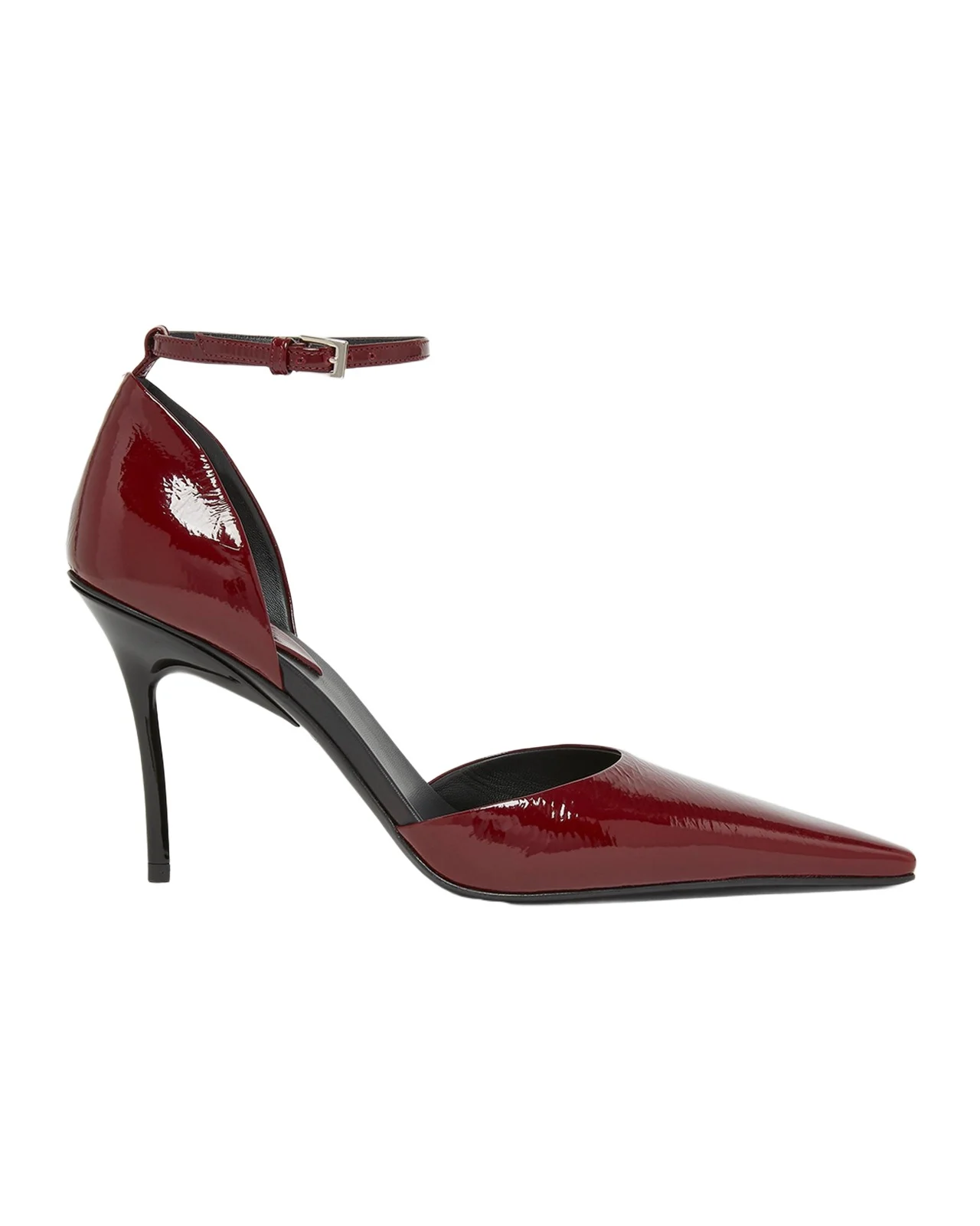 90mm d 'Orsay Shiny Leather Ankle-Strap Pumps 90mm d 'Orsay Shiny Leather Ankle-Strap Pumps