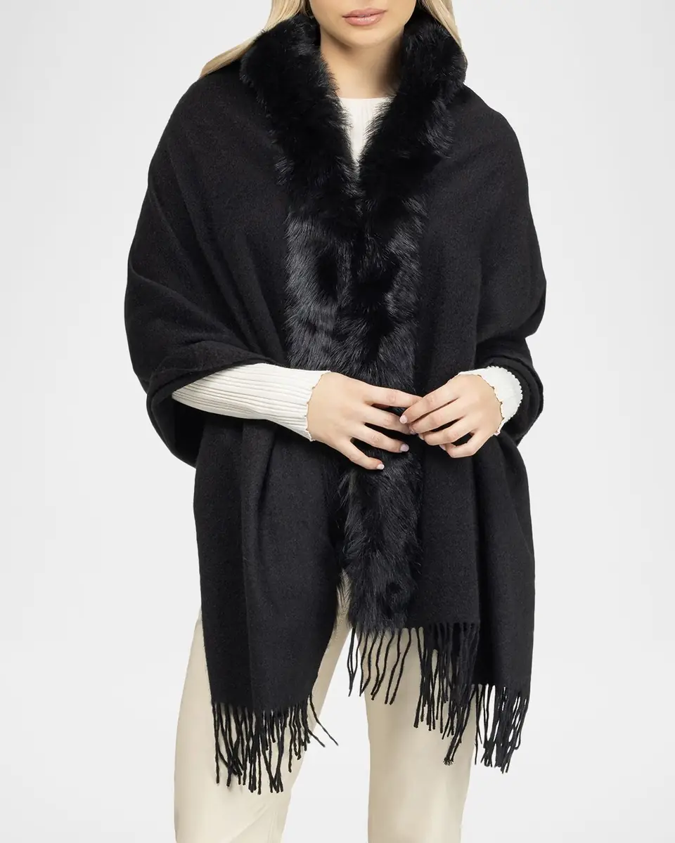Gorski Cashmere & Toscana Lamb Stole | Thumbnail 4 Gorski Cashmere & Toscana Lamb Stole | Thumbnail 4