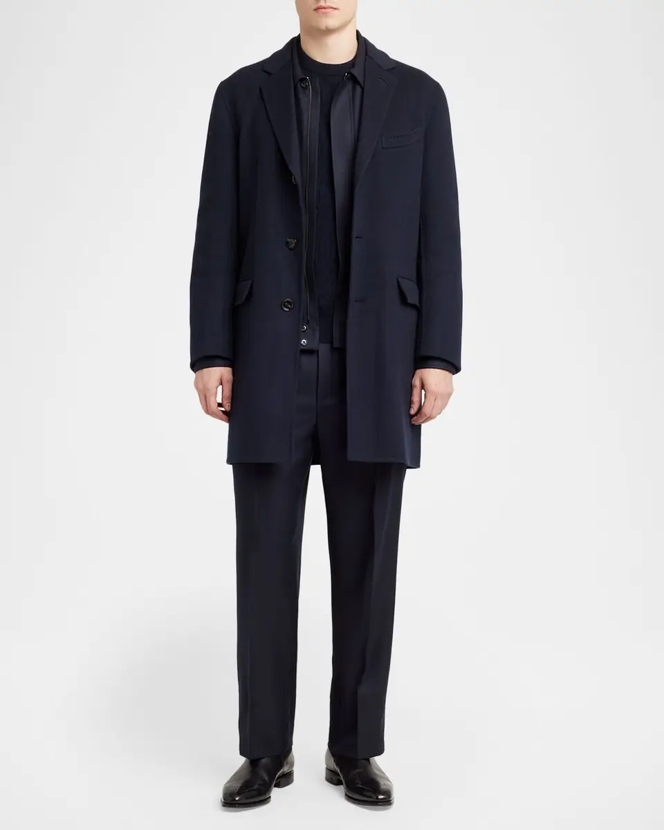 Brioni Men's Wool and Cashmere Cable Knit Crewneck Sweater | Thumbnail 2 Brioni Men's Wool and Cashmere Cable Knit Crewneck Sweater | Thumbnail 2