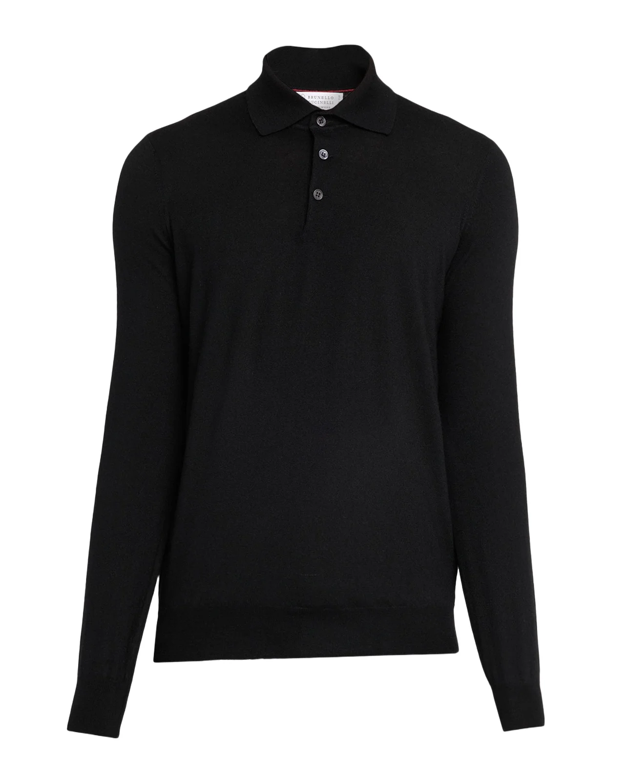 Men's Fine Gauge Wool-Cashmere Polo Shirt