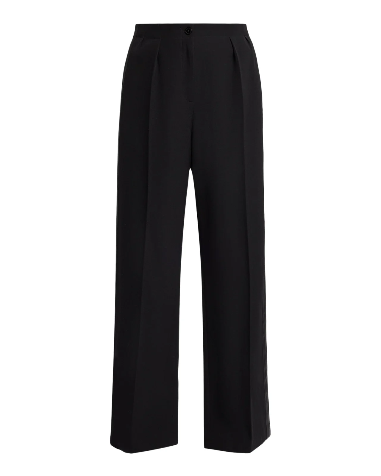Felicita Double Pleated Wide-Leg Tuxedo Pants Felicita Double Pleated Wide-Leg Tuxedo Pants