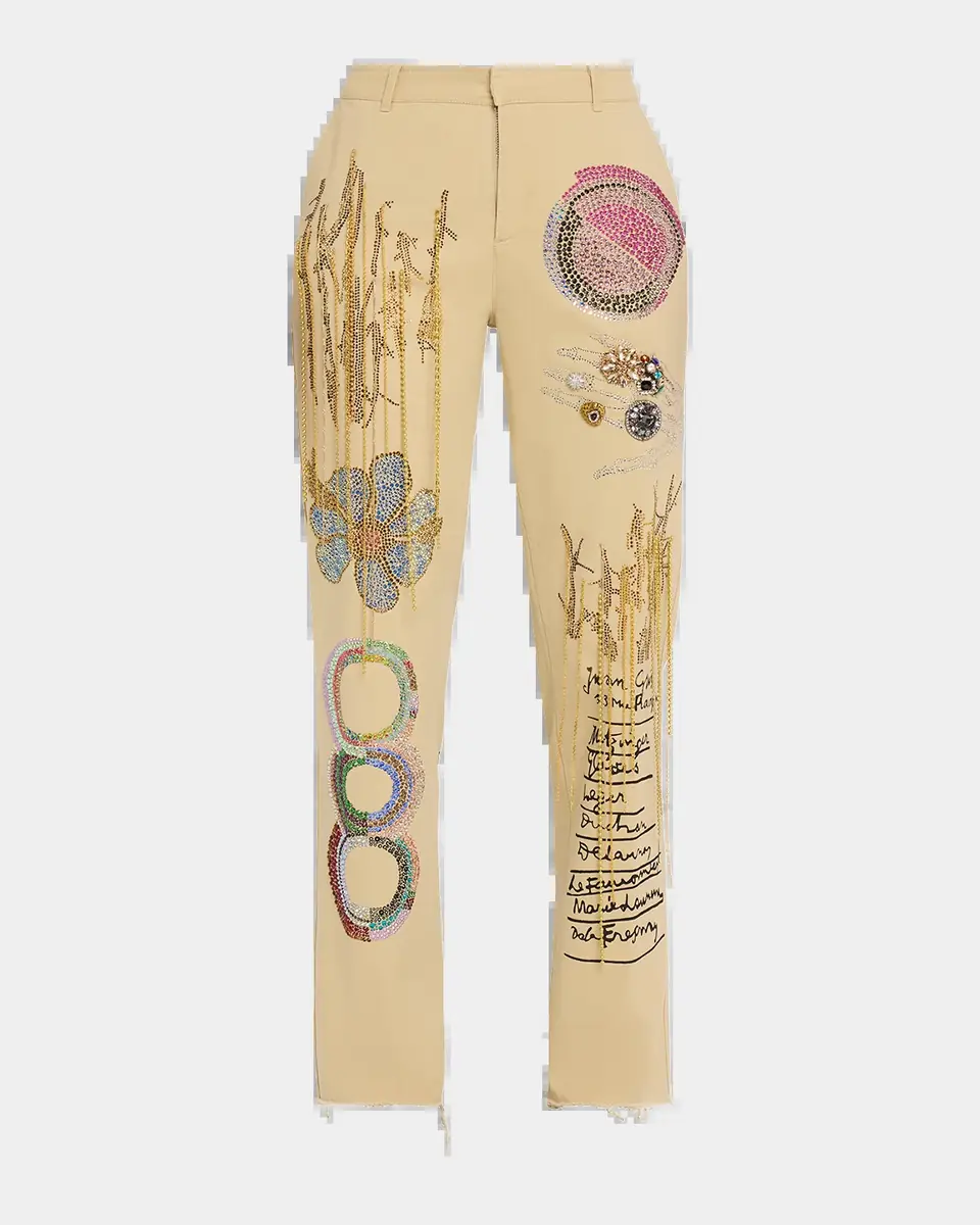 Libertine All At Once Embellished Straight-Leg Chino Pants | Thumbnail 2