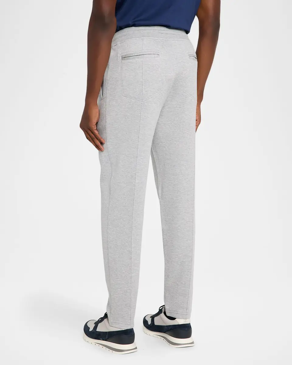 Brunello Cucinelli Men's French Terry Double Cloth Pintuck Pleated Trousers | Thumbnail 3 Brunello Cucinelli Men's French Terry Double Cloth Pintuck Pleated Trousers | Thumbnail 3