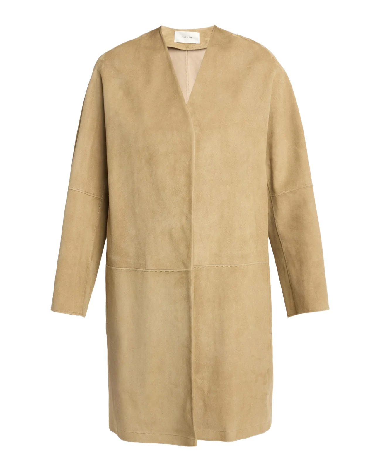 The Row Alarico Suede Open Coat