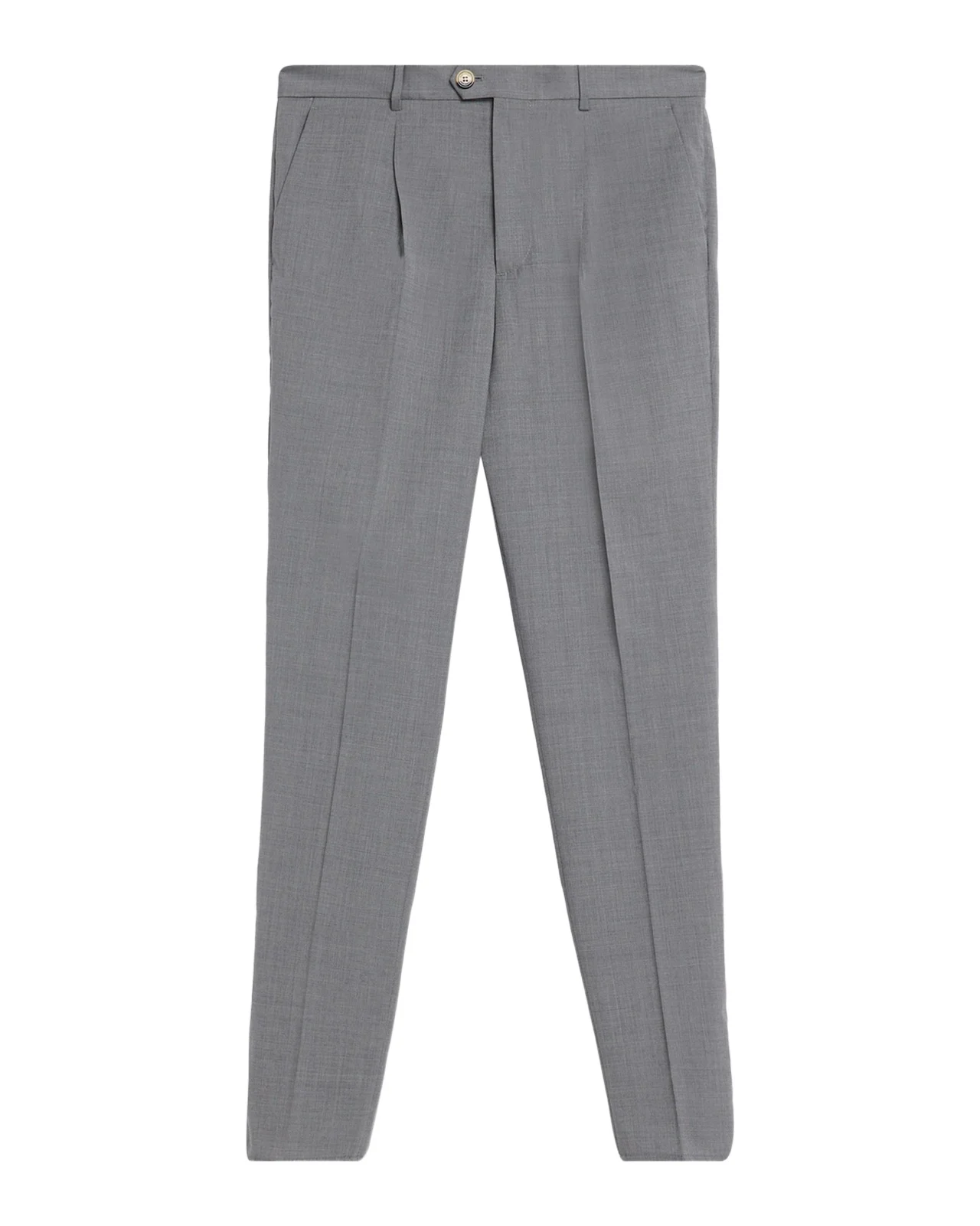 Brunello Cucinelli Men's Virgin Wool Sharkskin Pleated Trousers