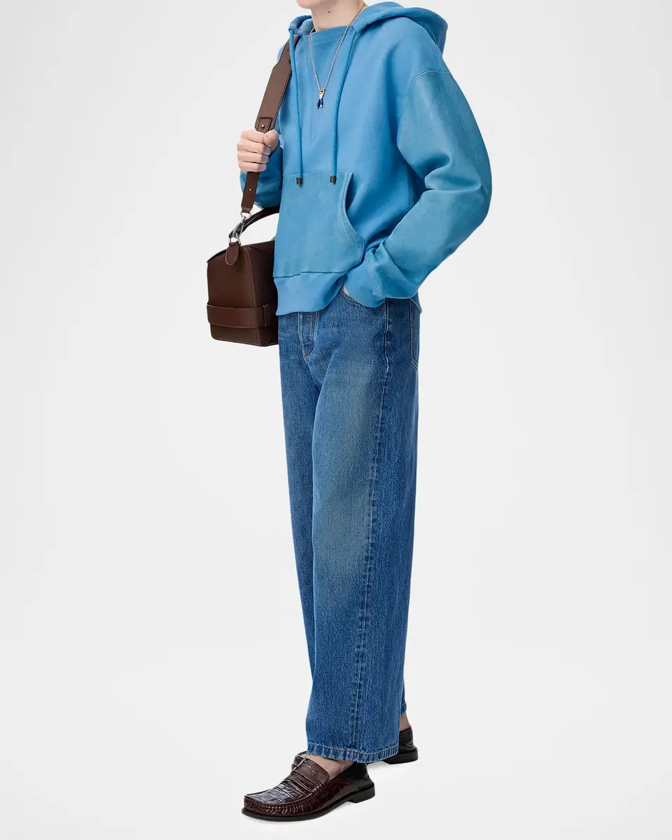 Loewe Men's Straight Fit Cropped Jeans | Thumbnail 2