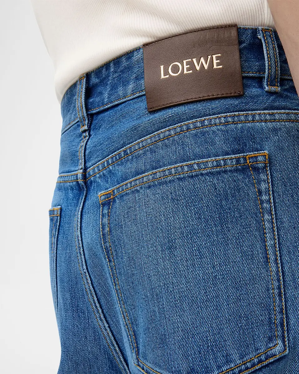 Loewe Men's Straight Fit Cropped Jeans | Thumbnail 5