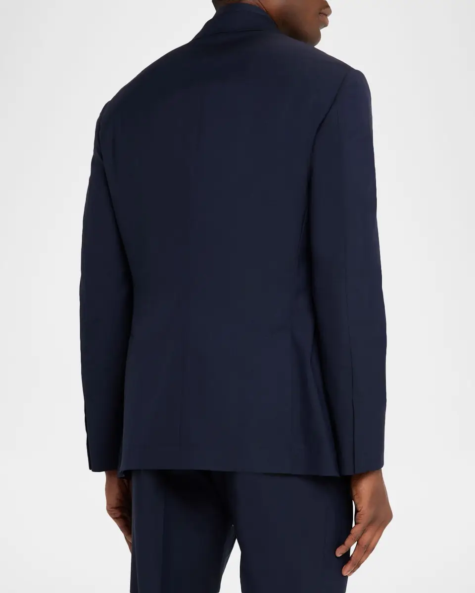 Brunello Cucinelli Men's Sharkskin Virgin Wool Single-Breasted Blazer | Thumbnail 5 Brunello Cucinelli Men's Sharkskin Virgin Wool Single-Breasted Blazer | Thumbnail 5