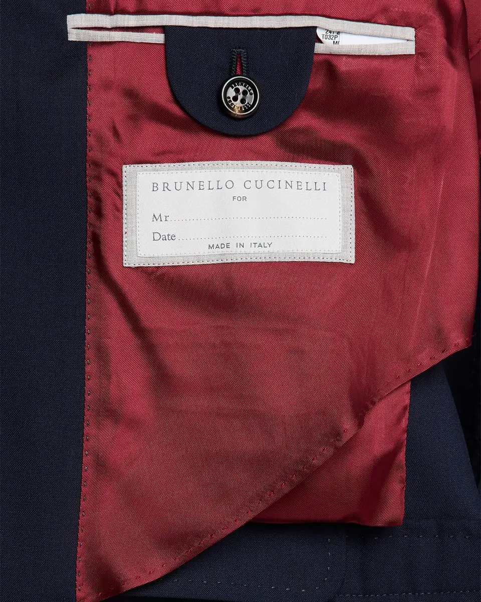 Brunello Cucinelli Men's Sharkskin Virgin Wool Single-Breasted Blazer | Thumbnail 7 Brunello Cucinelli Men's Sharkskin Virgin Wool Single-Breasted Blazer | Thumbnail 7