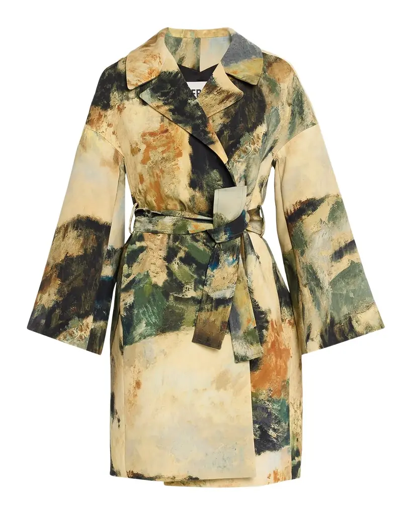 Libertine Modernist Lands Silk Vienna Wrap Coat | Image 1 Libertine Modernist Lands Silk Vienna Wrap Coat | Image 1