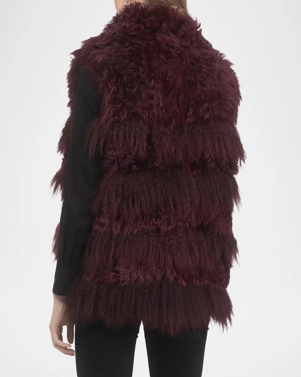 Gorski Horizontal Lamb Shearling Vest | Thumbnail 3 Gorski Horizontal Lamb Shearling Vest | Thumbnail 3