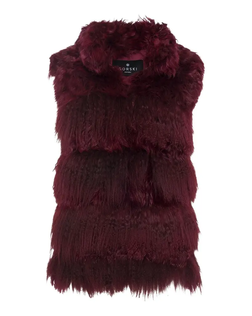 Gorski Horizontal Lamb Shearling Vest | Image 1 Gorski Horizontal Lamb Shearling Vest | Image 1