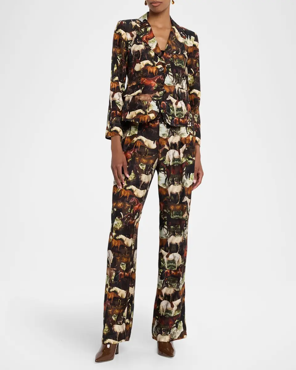 Libertine Take The Reins Baggy Silk Trousers | Thumbnail 2 Libertine Take The Reins Baggy Silk Trousers | Thumbnail 2