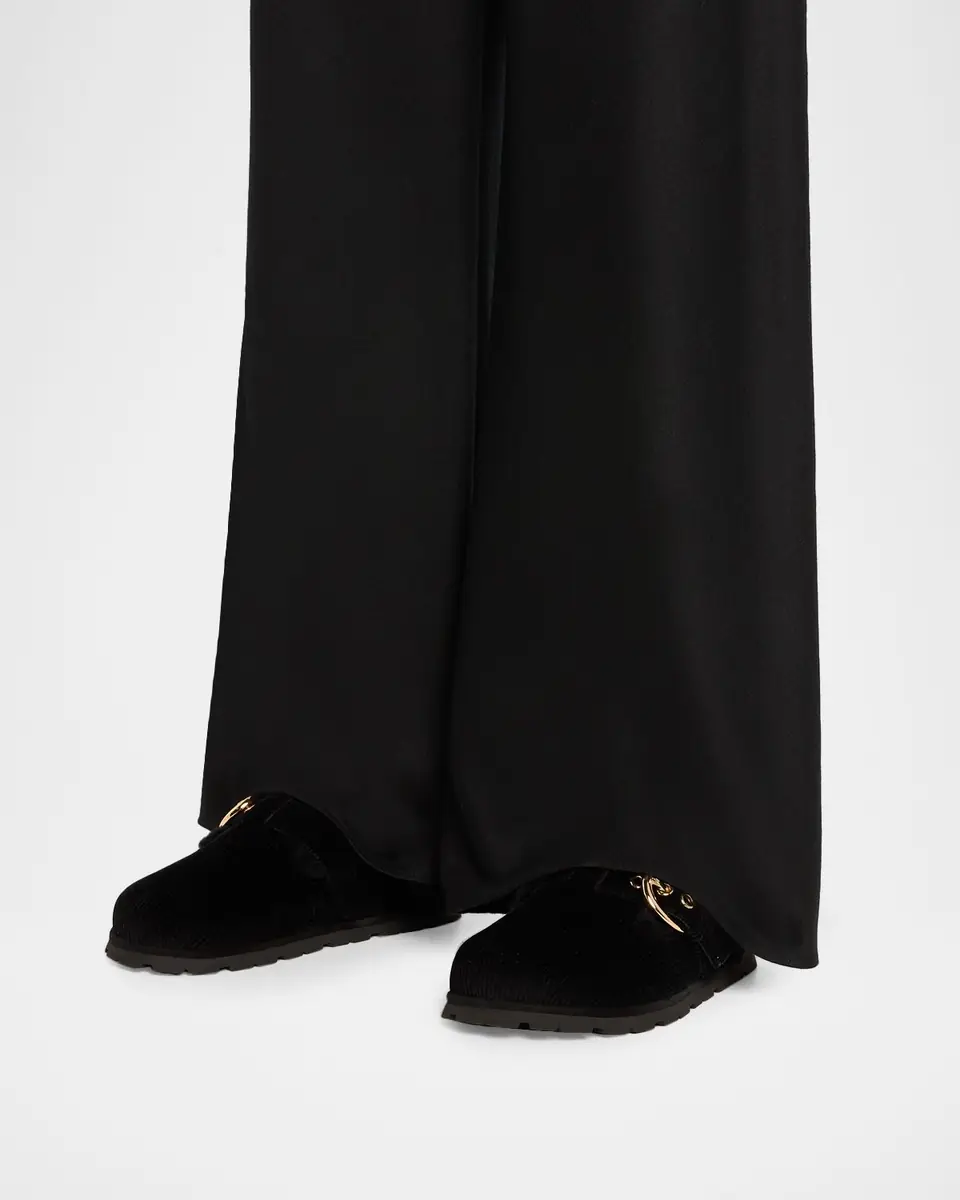 Stuart Weitzman Chrystie Shearling-Lined Corduroy Mules | Thumbnail 2 Stuart Weitzman Chrystie Shearling-Lined Corduroy Mules | Thumbnail 2
