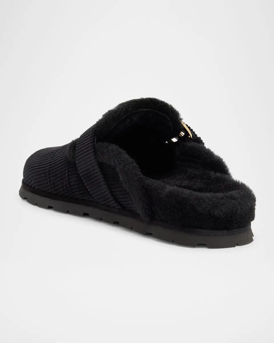 Stuart Weitzman Chrystie Shearling-Lined Corduroy Mules | Thumbnail 4 Stuart Weitzman Chrystie Shearling-Lined Corduroy Mules | Thumbnail 4