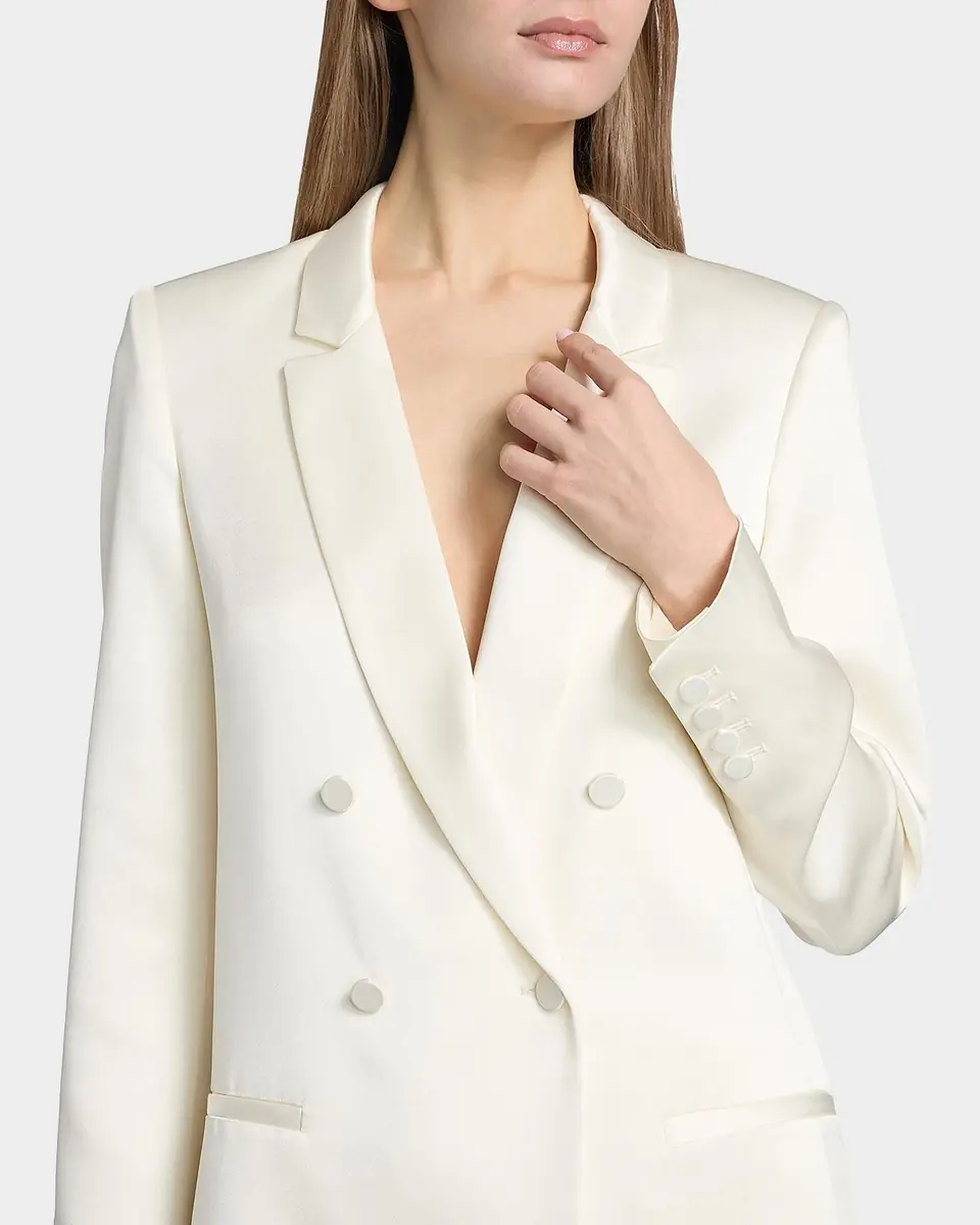 Lapointe Satin Double-Breasted Blazer | Thumbnail 5 Lapointe Satin Double-Breasted Blazer | Thumbnail 5