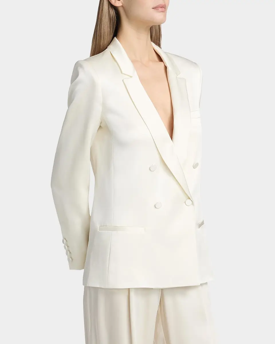 Lapointe Satin Double-Breasted Blazer | Thumbnail 7 Lapointe Satin Double-Breasted Blazer | Thumbnail 7