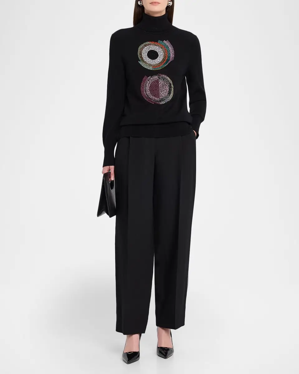 Libertine Sonia Crystal Cashmere Turtleneck Sweater | Thumbnail 2