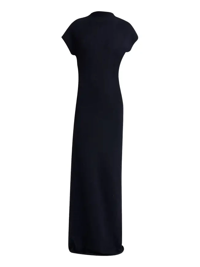 Abie Boiled Wool Maxi Dress Abie Boiled Wool Maxi Dress